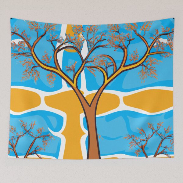 Item preview, Batik Design of Trees and Abstract Shapes designed and sold by theredsharp.
