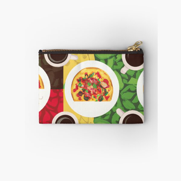 Item preview, Pizza and Cup of Coffee in Pattern designed and sold by theredsharp.