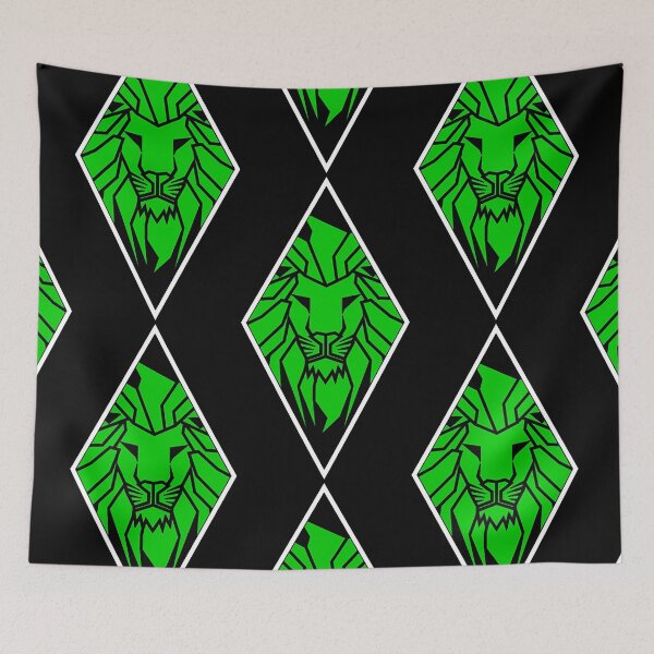 Item preview, GREEN LION FRAMED IN A RHOMBUS designed and sold by the Zarock Shop.