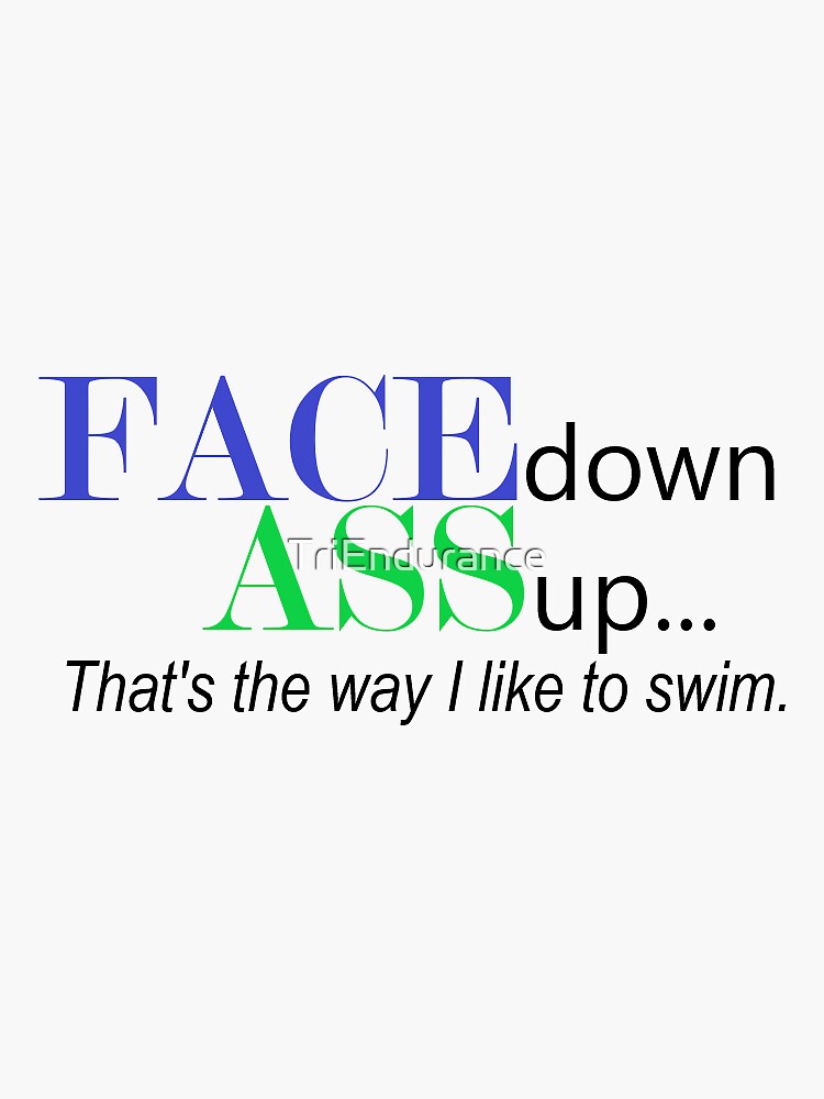 Face Down Ass Up Sticker For Sale By Triendurance Redbubble