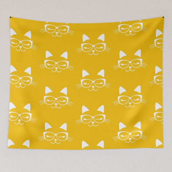 Item preview, Cute Cat Wearing Glasses designed and sold by sweetbelle.
