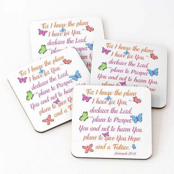 Item preview, Jeremiah 29:11 Bible Verse Christian Colorful Butterfly Christmas designed and sold by James Lewis.