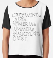 Game Of Thrones Direwolves Chiffon Top