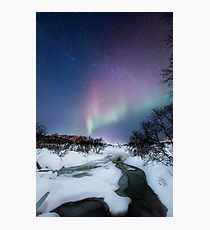 Aurora by the creek Photographic Print
