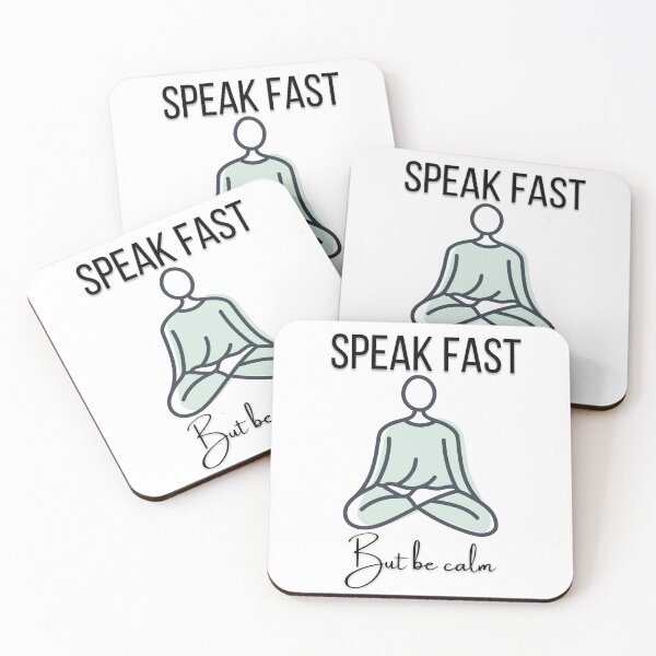 Item preview, keep calm and speak fast  designed and sold by ffstyles.