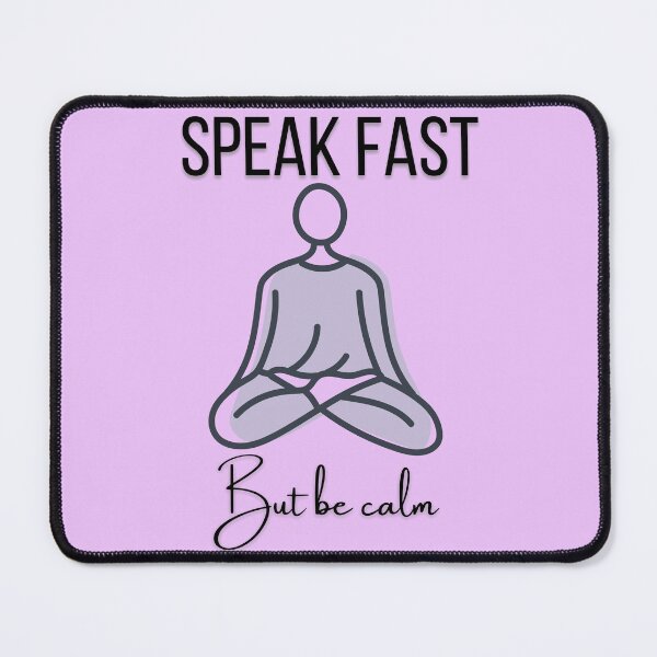 Item preview, keep calm and speak fast  designed and sold by ffstyles.
