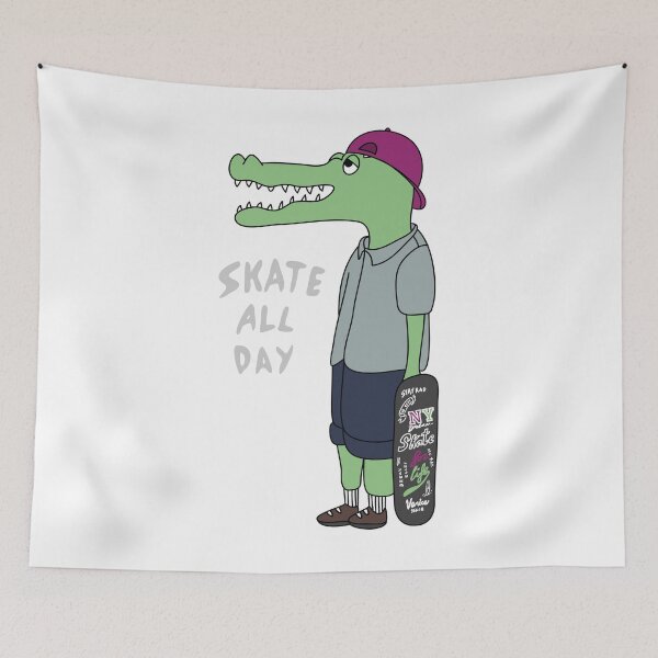 Item preview, Skate All Day Cool Graphic Design designed and sold by zoripet Store.