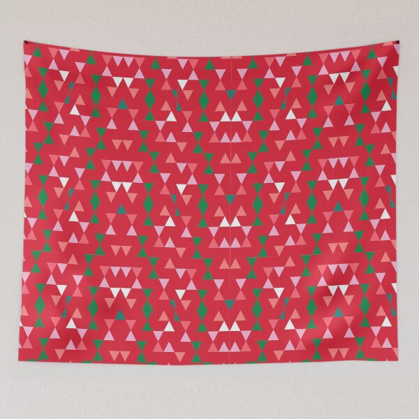 Item preview, christmas pattern abstract background with squares circle triangle designed and sold by UnloveToy10.