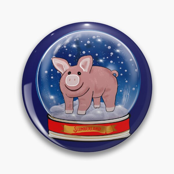 Item preview, Slumberland Plush Pig Snow Globe designed and sold by PG Illustration.