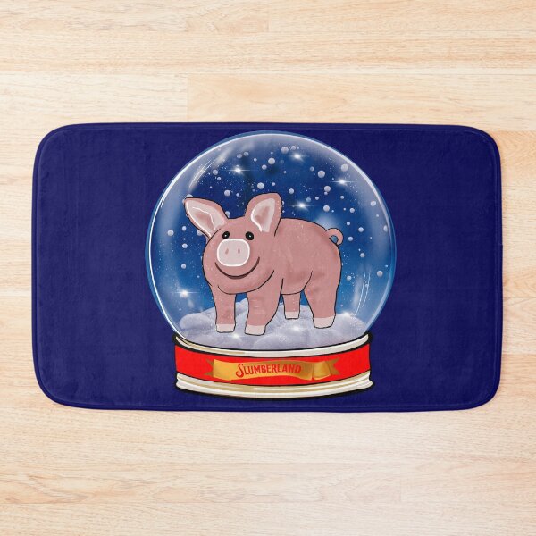 Item preview, Slumberland Plush Pig Snow Globe designed and sold by PG Illustration.