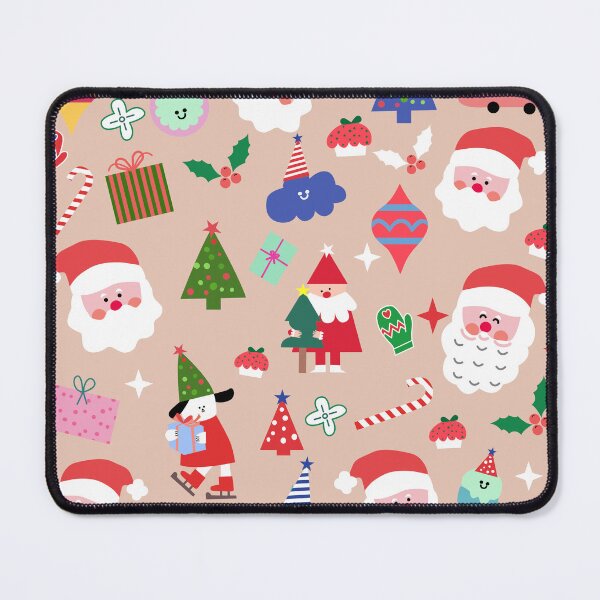 Item preview, christmas card with santa claus star tree xmas christmas pattern christmas, merry designed and sold by UnloveToy10.