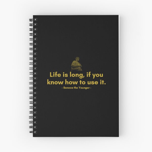 Item preview, Life is long, if you know how to use it. | Quotes from Seneca | Motivational Quote designed and sold by Philosopherous.
