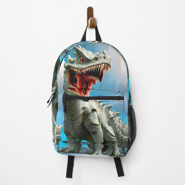 Item preview, T-Rex trouble- cool dinosaur with blue sky backdrop designed and sold by Juliet Thomas.