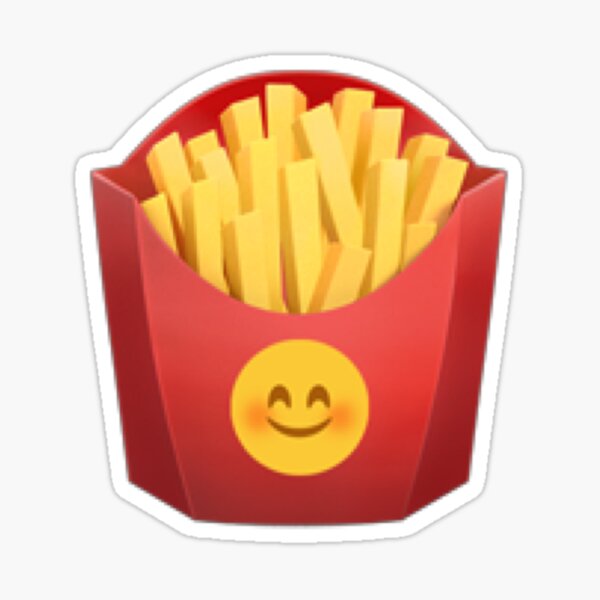 "French Fries Emoji" Sticker for Sale by PopularGifts Redbubble