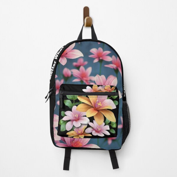 Item preview, Flowery Backpack designed and sold by MarkColeImaging.