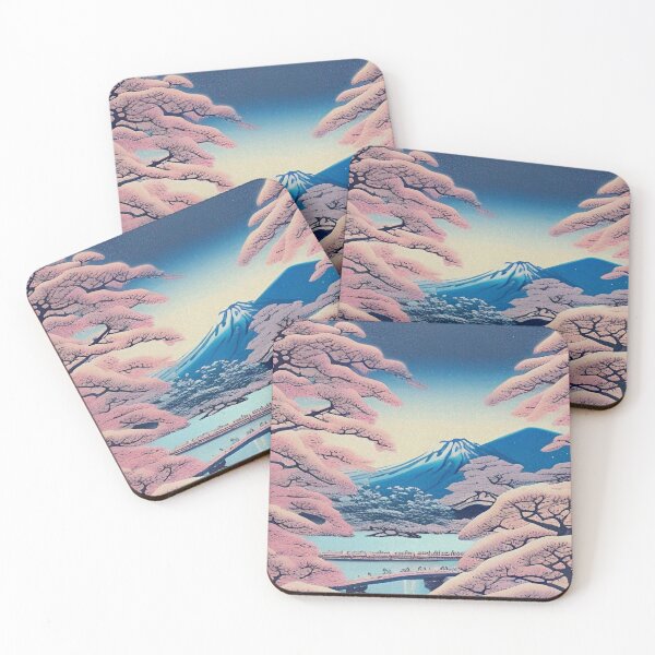 Item preview, Japanese Blossoming Mountains Design designed and sold by Litheon.