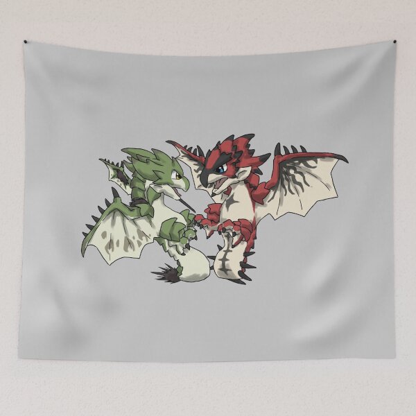 Item preview, rathalos y rathian designed and sold by drakoui.
