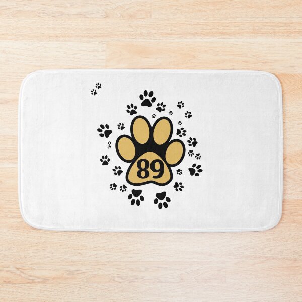 Item preview, 89 number pattern with animal paws designed and sold by MadandMean.