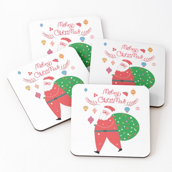 Item preview, christmas card with santa claus star tree xmas christmas, merry designed and sold by UnloveToy10.