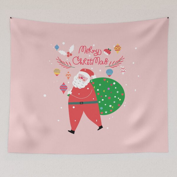 Item preview, christmas card with santa claus star tree xmas christmas, merry designed and sold by UnloveToy10.
