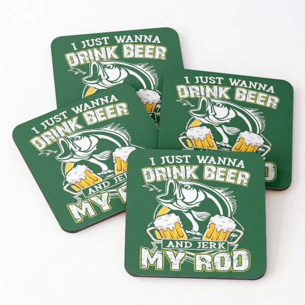 Item preview, Mens I Just Want to Drink Beer and Jerk My Rod 111 designed and sold by FamilyRoyal.