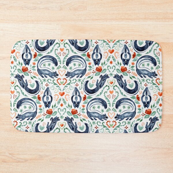Item preview, Watercolor Skunks In Love  designed and sold by TigaTiga.
