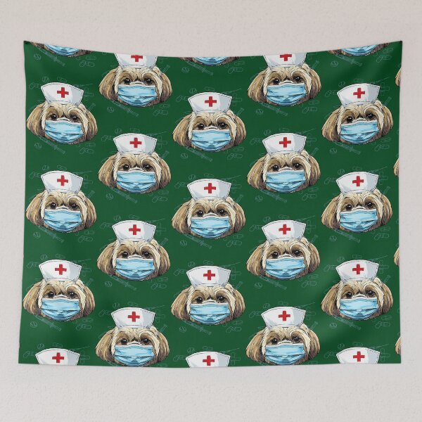 Item preview, Shih Tzu Dog Nurse RN Nursing School Graduation 562 designed and sold by FamilyRoyal.