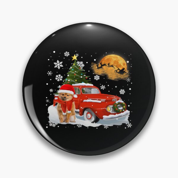 Item preview, Keeshond Vintage Wagon Red Truck Christmas Tree Pajamas109 designed and sold by FamilyRoyal.