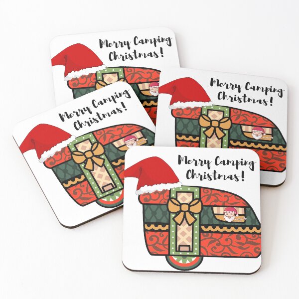 Item preview, Merry Camping Christmas Santa's Caravan designed and sold by slicksdesigns.