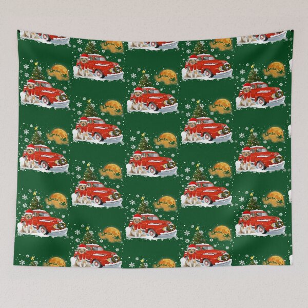 Item preview, Sheltie Dog Vintage Wagon Red Truck Christmas Tree Pajamas120 designed and sold by PrincessNana1.