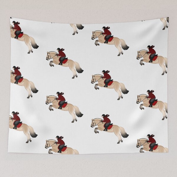 Item preview, Jumping Fjord - Horse & Rider designed and sold by Art By Drina.