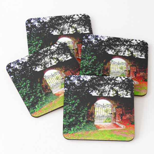Item preview, Walled Garden Behind Large Iron Gate designed and sold by Beatrice Roberts.