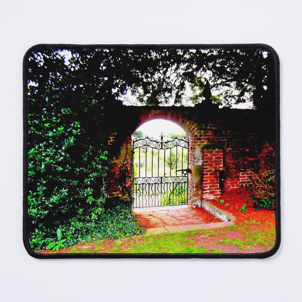 Item preview, Walled Garden Behind Large Iron Gate designed and sold by Beatrice Roberts.