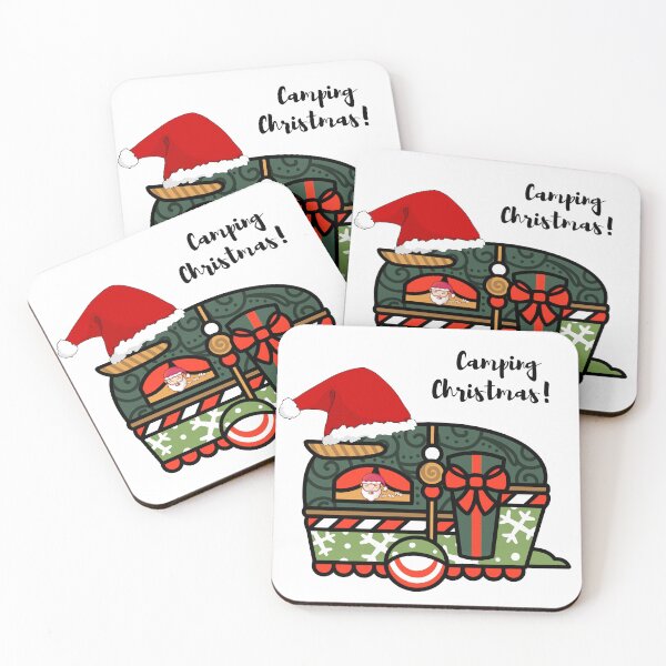 Item preview, Camping Christmas Santa's Caravan designed and sold by slicksdesigns.