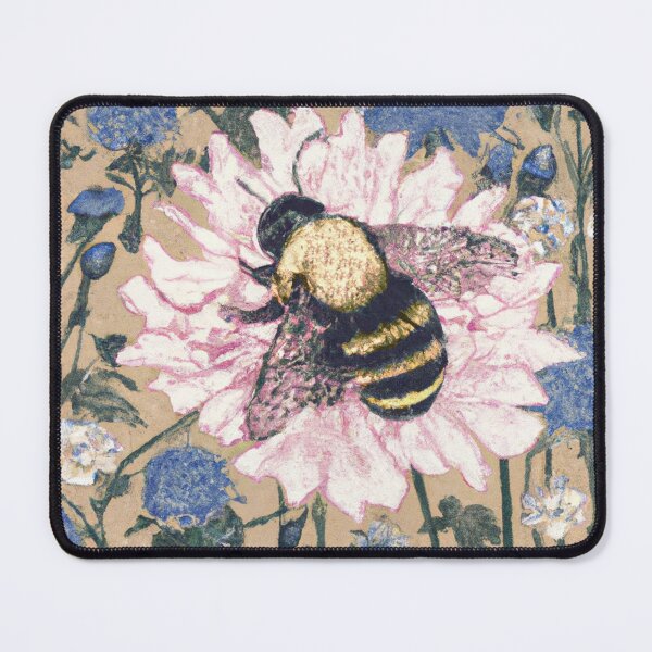 Item preview, Vintage Bees in Flowers designed and sold by emsubzero.