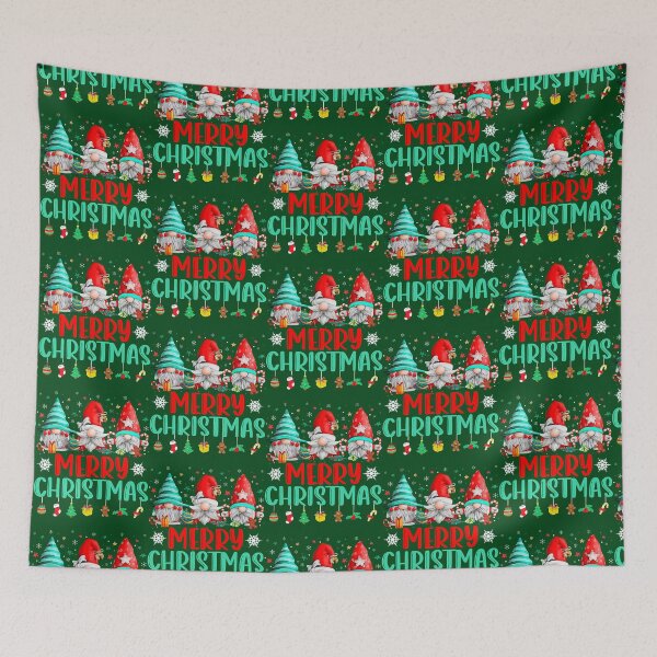 Artikelvorschau, Retro Groovy Merry Christmas Gnomies Gnome Xmas Boy Girl42 entworfen und verkauft von ThanhNgong.