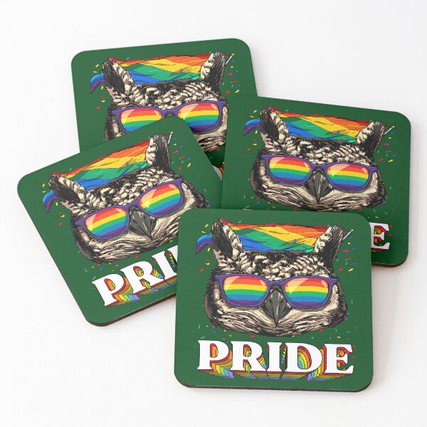 Artikelvorschau, LGBT Owl Gay Pride LGBTQ Rainbow Flag Sonnenbrille 190 entworfen und verkauft von ThanhNgong.