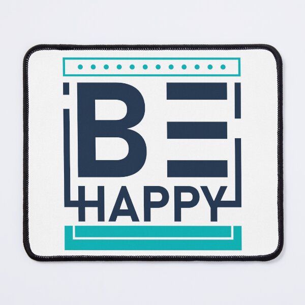 Item preview, Be Happy Positive Inspiring Words Quotes designed and sold by halleinstyle.