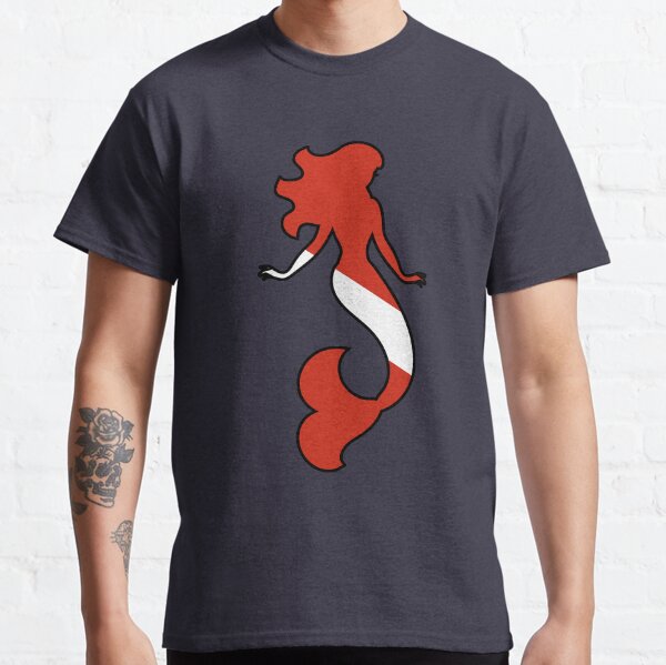 Scuba Diving Mermaid Diver Down Flag Classic T-Shirt