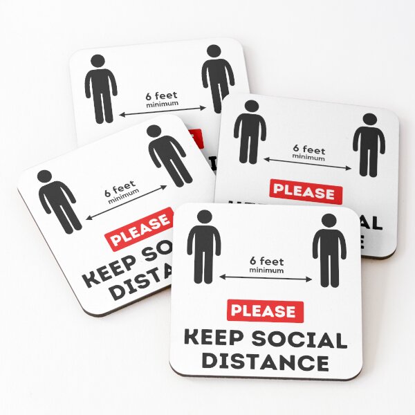 Item preview, Keep Social Distance Coronavirus Awareness Design Safety Caution designed and sold by ZenDesigner.