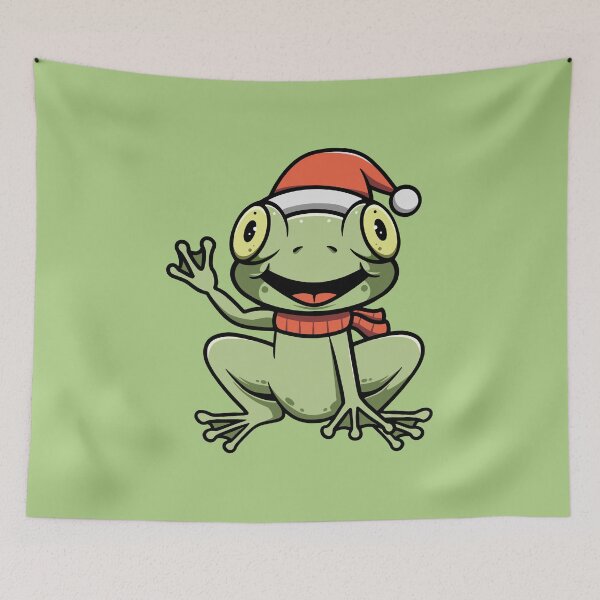 Item preview, Cute Christmas Frog designed and sold by cubbone.