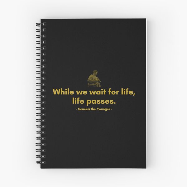 Item preview, While we wait for life, life passes. | Quotes from Seneca | Motivational Quote designed and sold by Philosopherous.