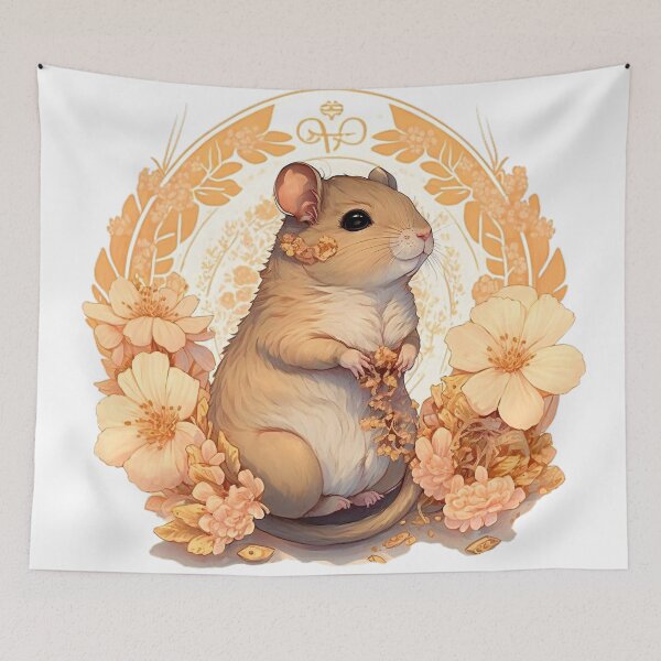 Item preview, flowery gerbil designed and sold by MckennaiiShop.