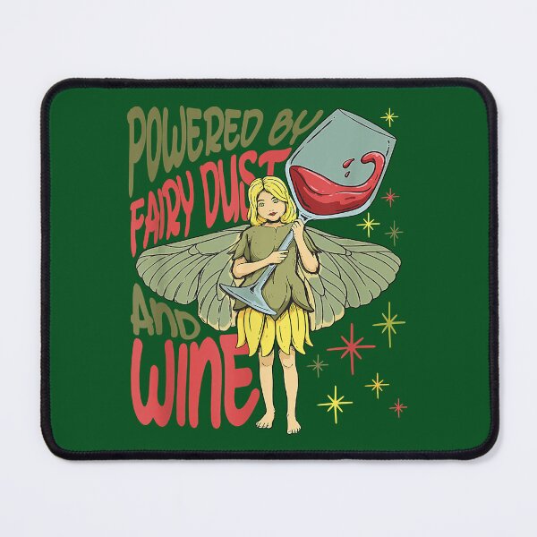 Item preview, Powered By Fairy Dust and Wine Funny Wine Lover Drinking143 designed and sold by AmelinKnowles.