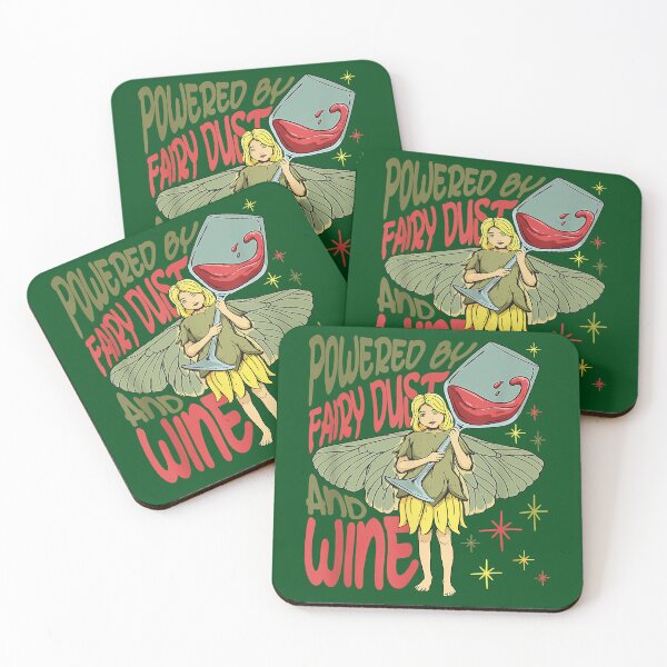 Item preview, Powered By Fairy Dust and Wine Funny Wine Lover Drinking143 designed and sold by AmelinKnowles.