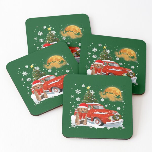 Item preview, Cavapoo Vintage Wagon Red Truck Christmas Tree Pajamas90 designed and sold by AmelinKnowles.