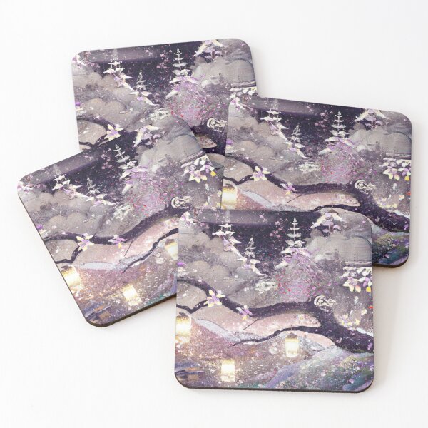 Item preview, Snowy Night Painting designed and sold by emsubzero.