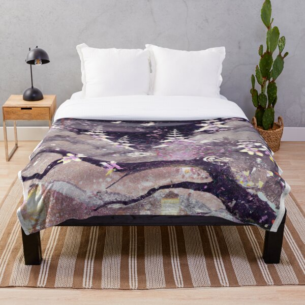 Item preview, Snowy Night Painting designed and sold by emsubzero.