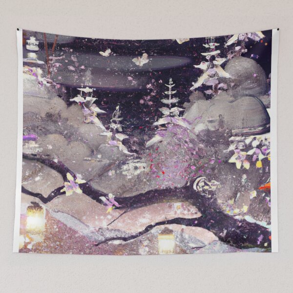 Item preview, Snowy Night Painting designed and sold by emsubzero.