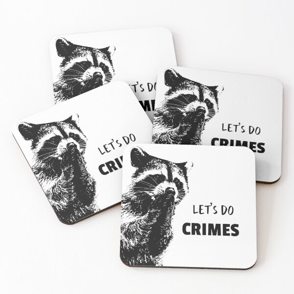 Item preview, Let's Do Crimes - funny raccoon Lover designed and sold by Raiko-art.